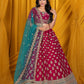 New Semi Stitiched Netted Lehenga Choli