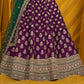 New Semi Stitiched Netted Lehenga Choli