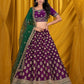 New Semi Stitiched Netted Lehenga Choli