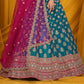 New Semi Stitiched Netted Lehenga Choli