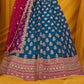 New Semi Stitiched Netted Lehenga Choli