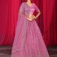 New Semi Stitiched Netted Lehenga Choli