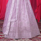 New Semi Stitiched Netted Lehenga Choli