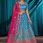 New Semi Stitiched Netted Lehenga Choli