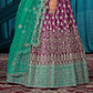 New Semi Stitiched Netted Lehenga Choli