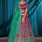 New Semi Stitiched Netted Lehenga Choli