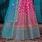 New Semi Stitiched Netted Lehenga Choli