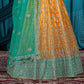 New Semi Stitiched Netted Lehenga Choli