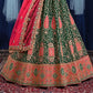 New Semi Stitiched Netted Lehenga Choli