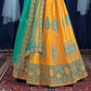 New Semi Stitiched Netted Lehenga Choli