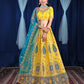 New Semi Stitiched Netted Lehenga Choli