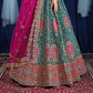 New Semi Stitiched Netted Lehenga Choli