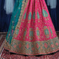 New Semi Stitiched Netted Lehenga Choli