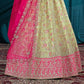 New Semi Stitiched Netted Lehenga Choli