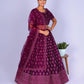 New Semi Stitiched Netted Lehenga Choli