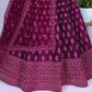 New Semi Stitiched Netted Lehenga Choli