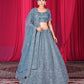 New Semi Stitiched Netted Lehenga Choli