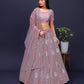 New Semi Stitiched Netted Lehenga Choli