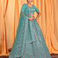 New Semi Stitiched Netted Lehenga Choli