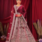 New Semi Stitiched Velvet Bridal Lehenga Choli