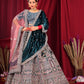 New Semi Stitiched Velvet Bridal Lehenga Choli