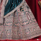 New Semi Stitiched Velvet Bridal Lehenga Choli