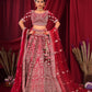 New Semi Stitiched Velvet Bridal Lehenga Choli