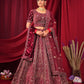 New Semi Stitiched Velvet Bridal Lehenga Choli