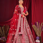 New Semi Stitiched Velvet Bridal Lehenga Choli