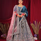 New Semi Stitiched Velvet Bridal Lehenga Choli