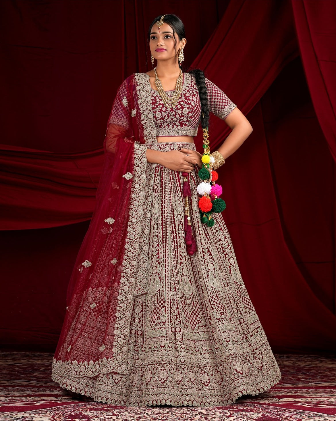 Latest Semi Stitched Lehenga Choli With Duppatta