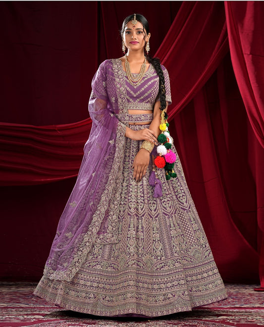 Latest Semi Stitched Netted Lehenga Choli