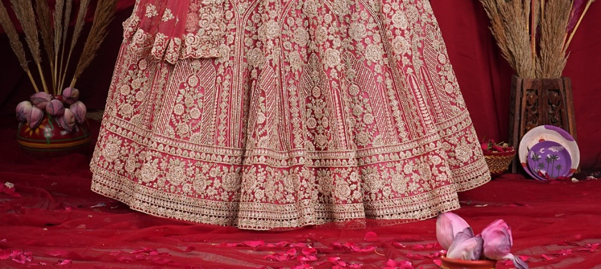 Latest Semi Stitched Netted Lehenga Choli