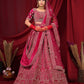 New Semi Stitiched Velvet Bridal Lehenga Choli