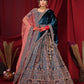 New Semi Stitiched Velvet Bridal Lehenga Choli