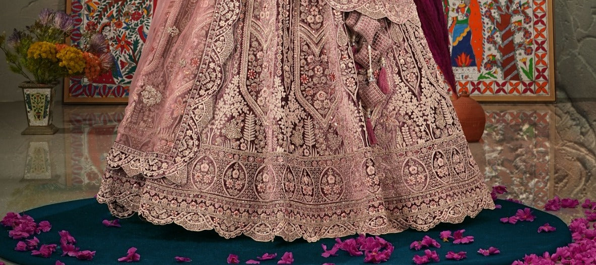 Latest Semi Stitched Velvet Lehenga Choli