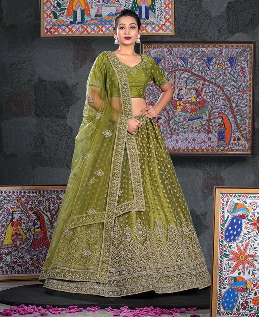 Latest Semi Stitched Netted Lehenga Choli