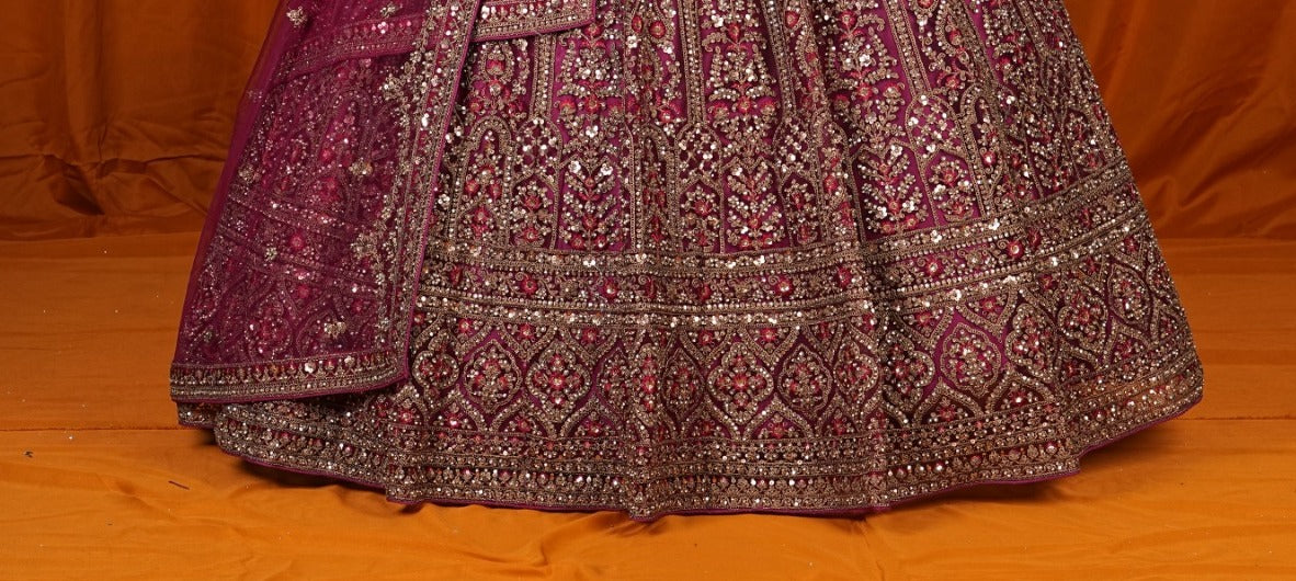 Latest Semi Stitched Netted Lehenga Choli