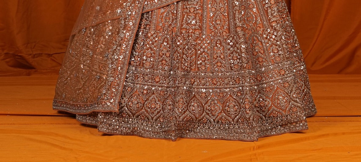 Latest Semi Stitched Netted Lehenga Choli