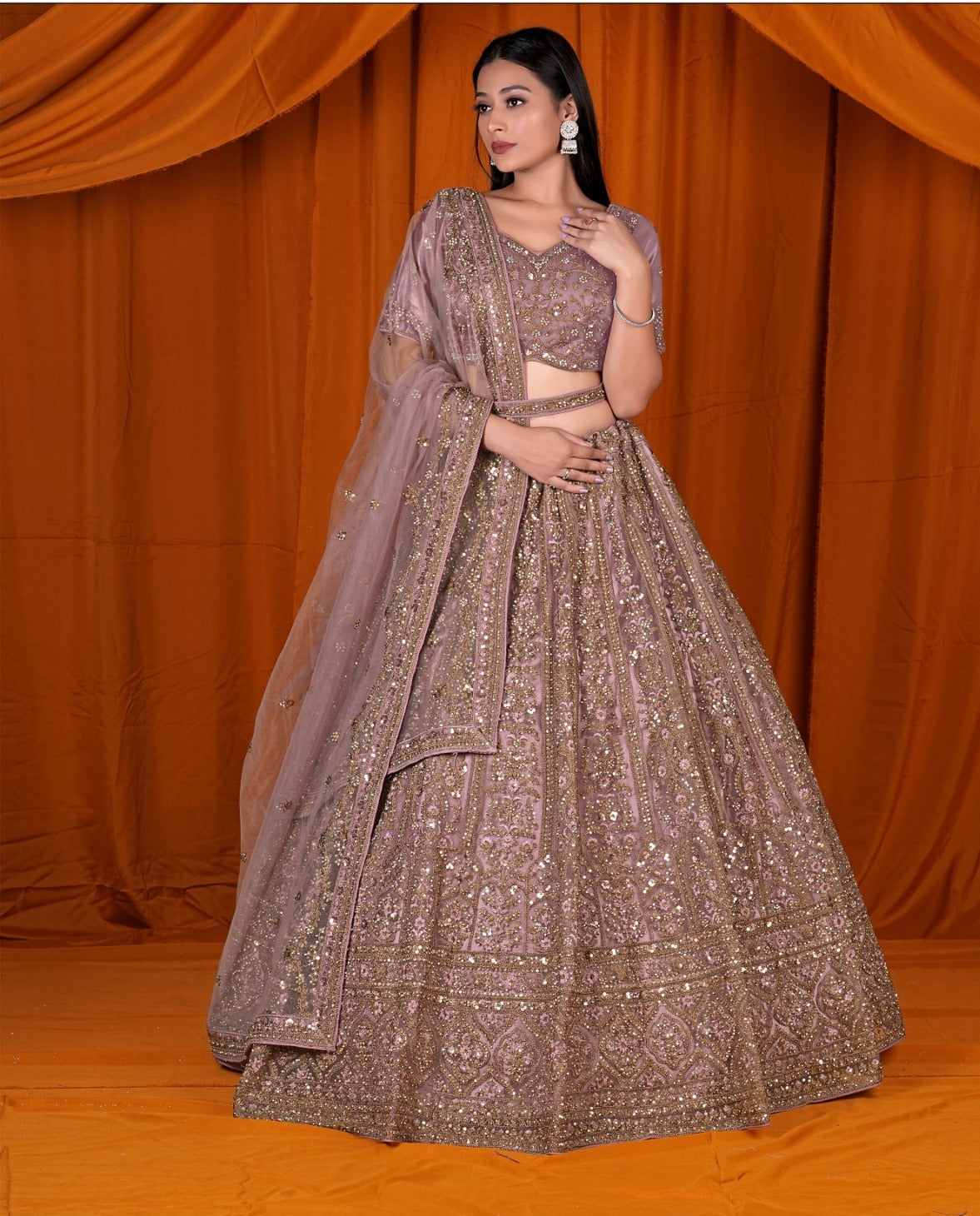 Latest Semi Stitched Netted Lehenga Choli