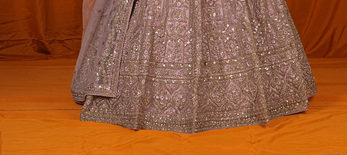 Latest Semi Stitched Netted Lehenga Choli