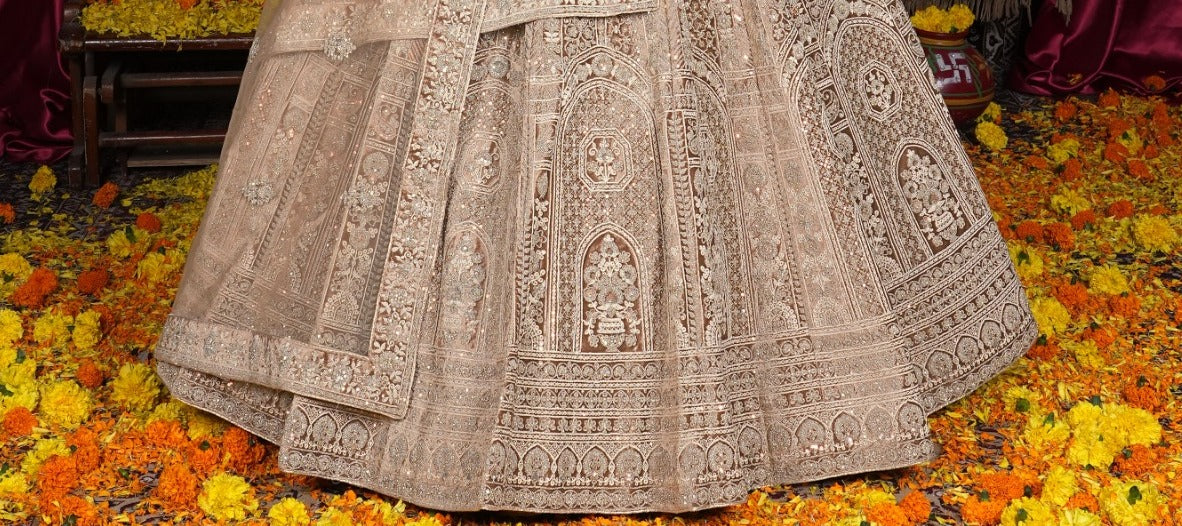 Latest Semi Stitched Velvet Lehenga Choli