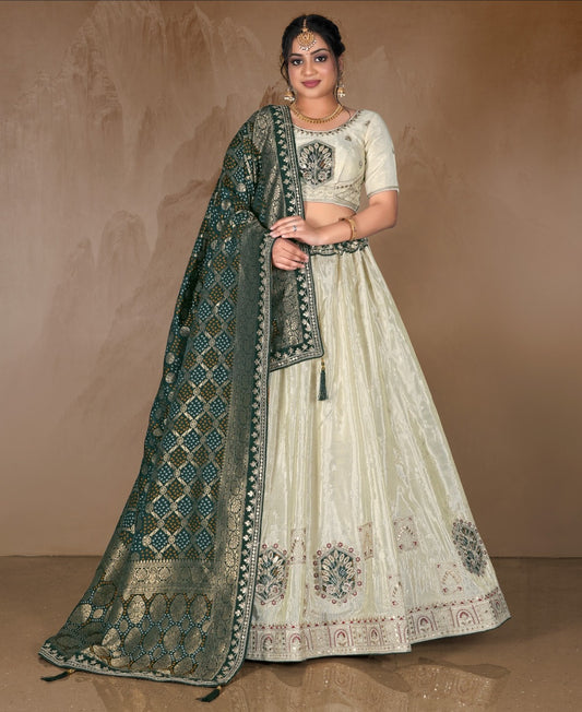 Latest Semi Stitched Lehenga Choli With Dupatta.