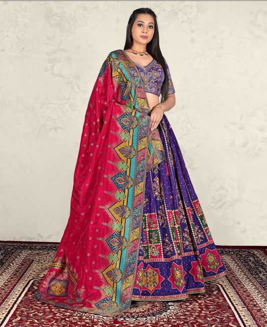 Latest Semi Stitched Lehenga Choli With Dupatta.