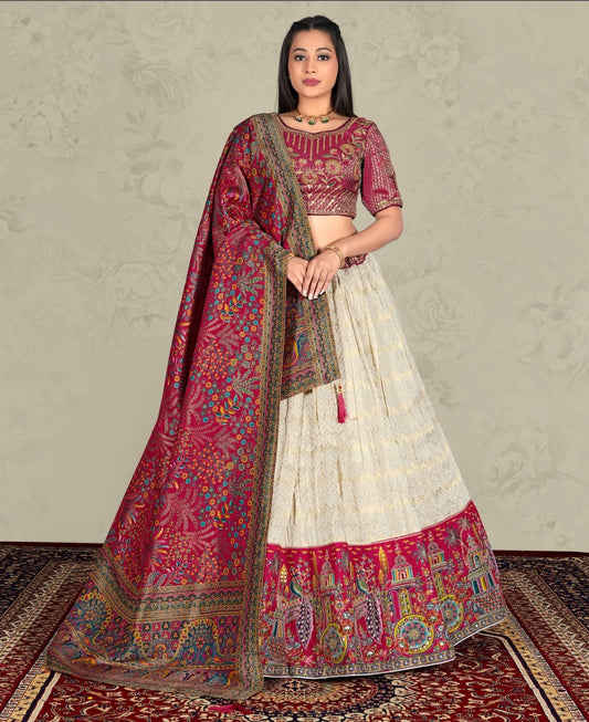 Latest Semi Stitched Lehenga Choli With Dupatta.