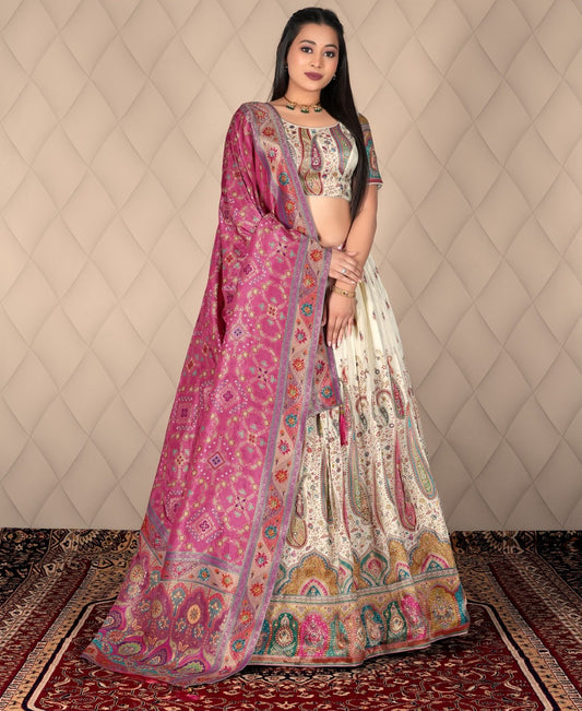 Latest Semi Stitched Lehenga Choli With Dupatta.