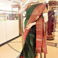 Green KANCHI Pure silk  Handwoven Wedding Festival Heavy Border Saree