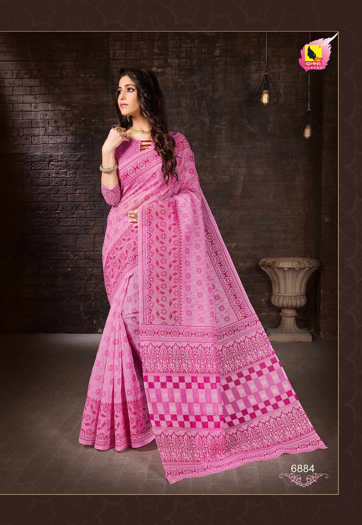 SUDARSHAN SILK LATEST COTTON PRINTED SAREE