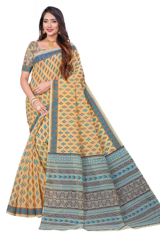 LATEST COTTON PRINTED SAREE