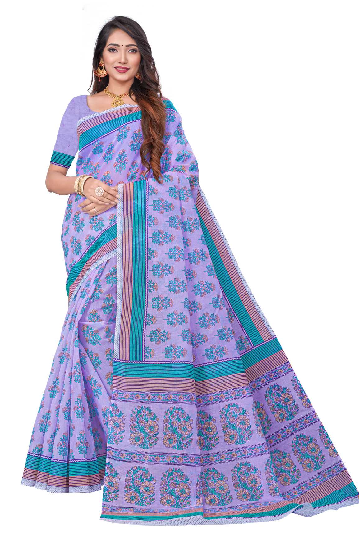 LATEST COTTON PRINTED SAREE